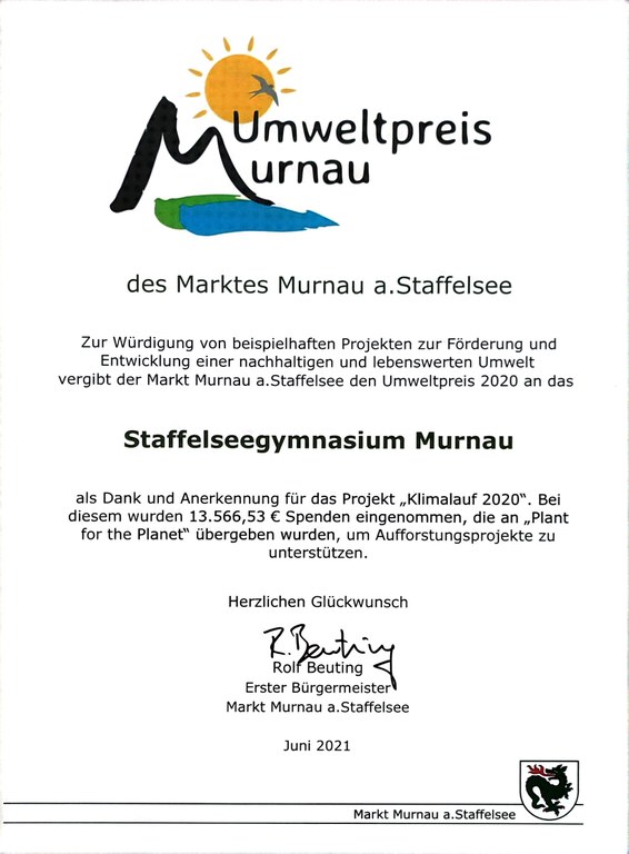 Umweltpreis Murnau